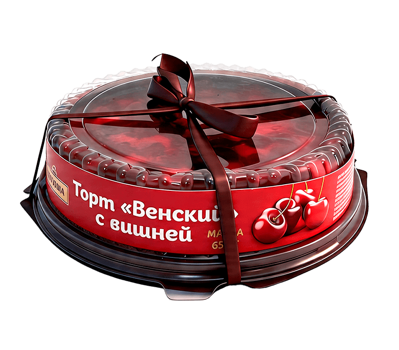 Торт «Венский» с вишней Fattoria, 650 г