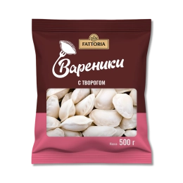 Вареники С творогом, зам., Fattoria, 500 г